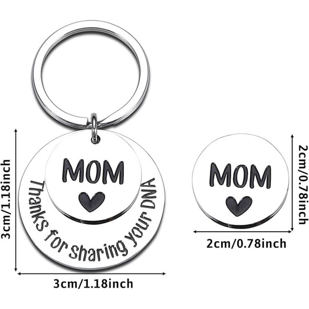 New Mom to Be Gifts for Wife First Time Mommy Keychain Stocking Stuffers for Mom - Picture 3 of 4